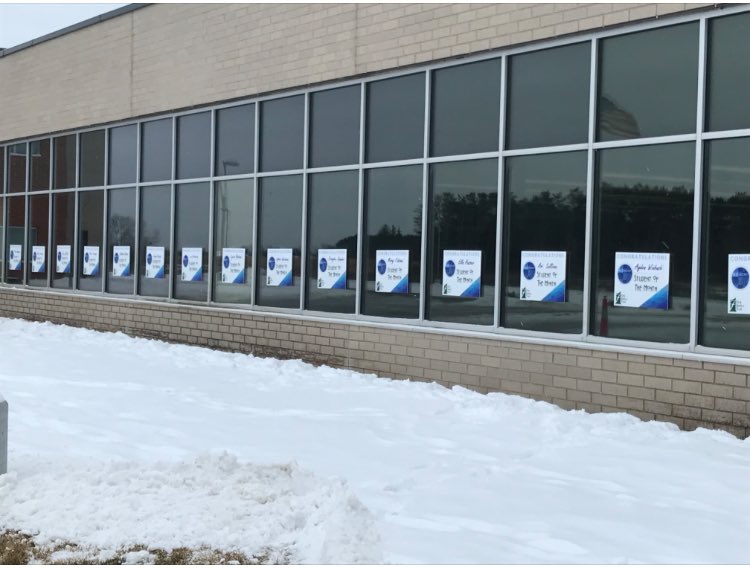 Student of the Month signs courtesy of First Bank and Trust of Cambridge <a href="/bankeasy_FBT/">First Bank & Trust</a>!  #communitypartnership