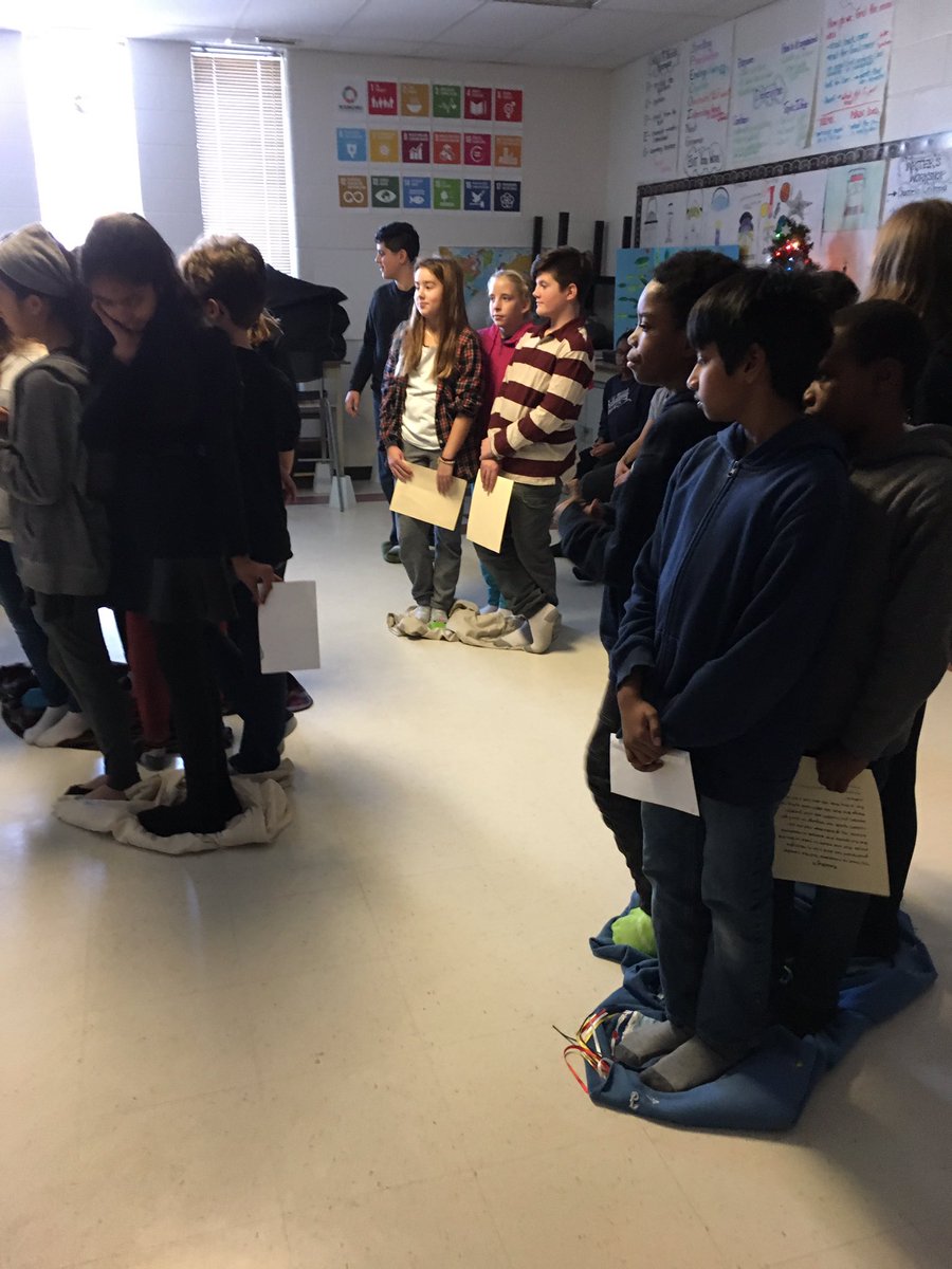 MrsVictoriaBel's tweet photo. Reflecting on the blanket exercise experience yesterday. I am truly blessed to have such a supportive AT @JenniferNKing and thoughtful grade 6 students @Grade6MRT who are all so respectful and hopeful for change. I am especially grateful for my mother @WestbrookMarina #Thankyou https://t.co/RYr697QWNN