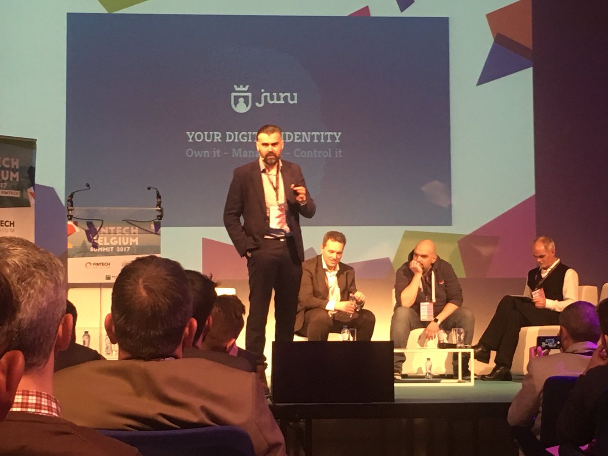 Co-founder Jo Vercammen talking at #FintechBelgium about #ICO and <a href="/juru_io/">juru</a>