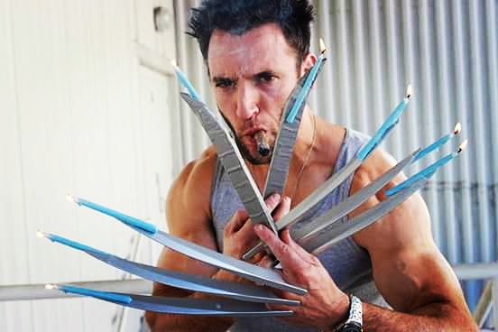 reallonstermash's tweet photo. @mariasearth Happy Hanukkah! Wolverine lighting the X-Menorah. #itsyourgdla #Logan #Wolverine #xmen #hughjackman #Hanukkah https://t.co/j21Updd5Kv
