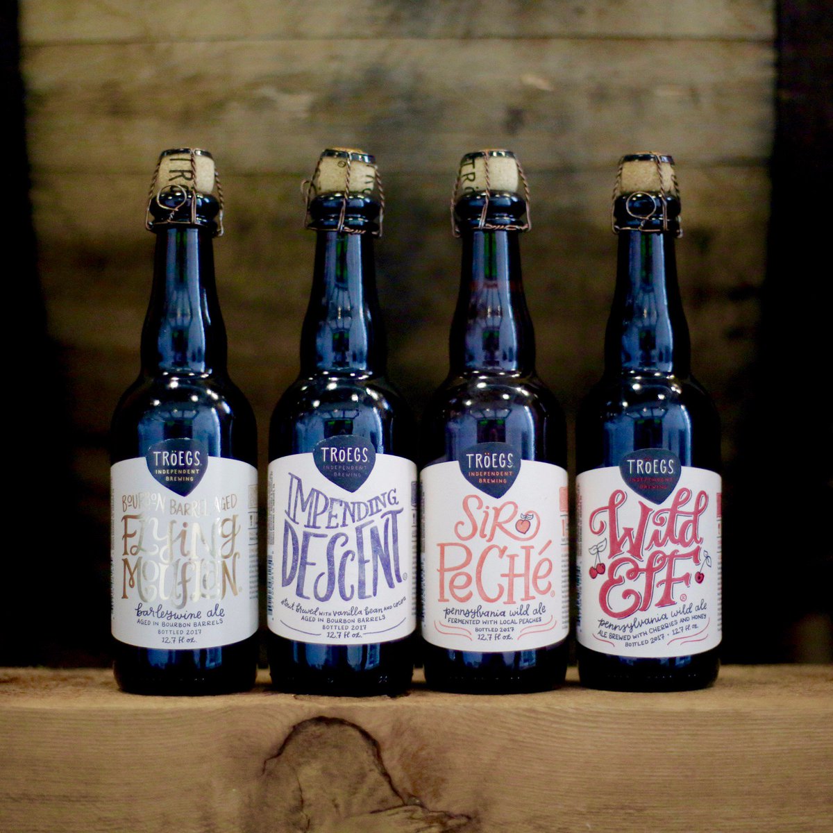 TroegsBeer's tweet photo. Join us from 5-7 p.m. this Friday and Saturday for our #SplinterWonderland Weekend in the Splinter Cellar. We’ll be offering complimentary tastings of four wood-aged beers, camembert and caramel pairings, and more. Treat yourself, treat your friends. https://t.co/21qsHKGx7l