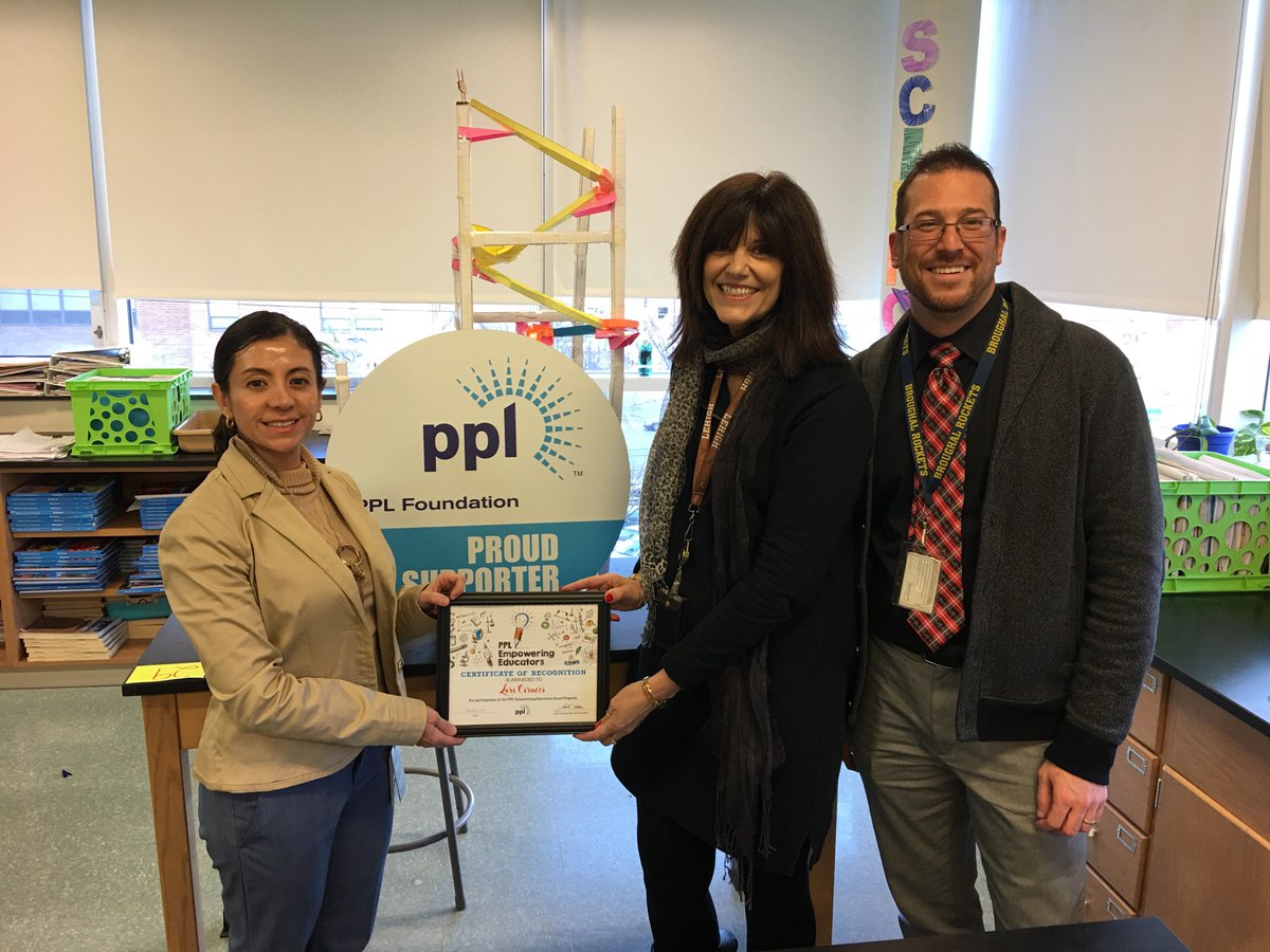 BASDBroughalMS's tweet photo. The PPL Foundation recently awarded Lori Cirucci an Empowering Educators grant for the STEM project, “Paper Roller Coasters”. @PPLCorp @PPLElectric https://t.co/EwJoK83nF8