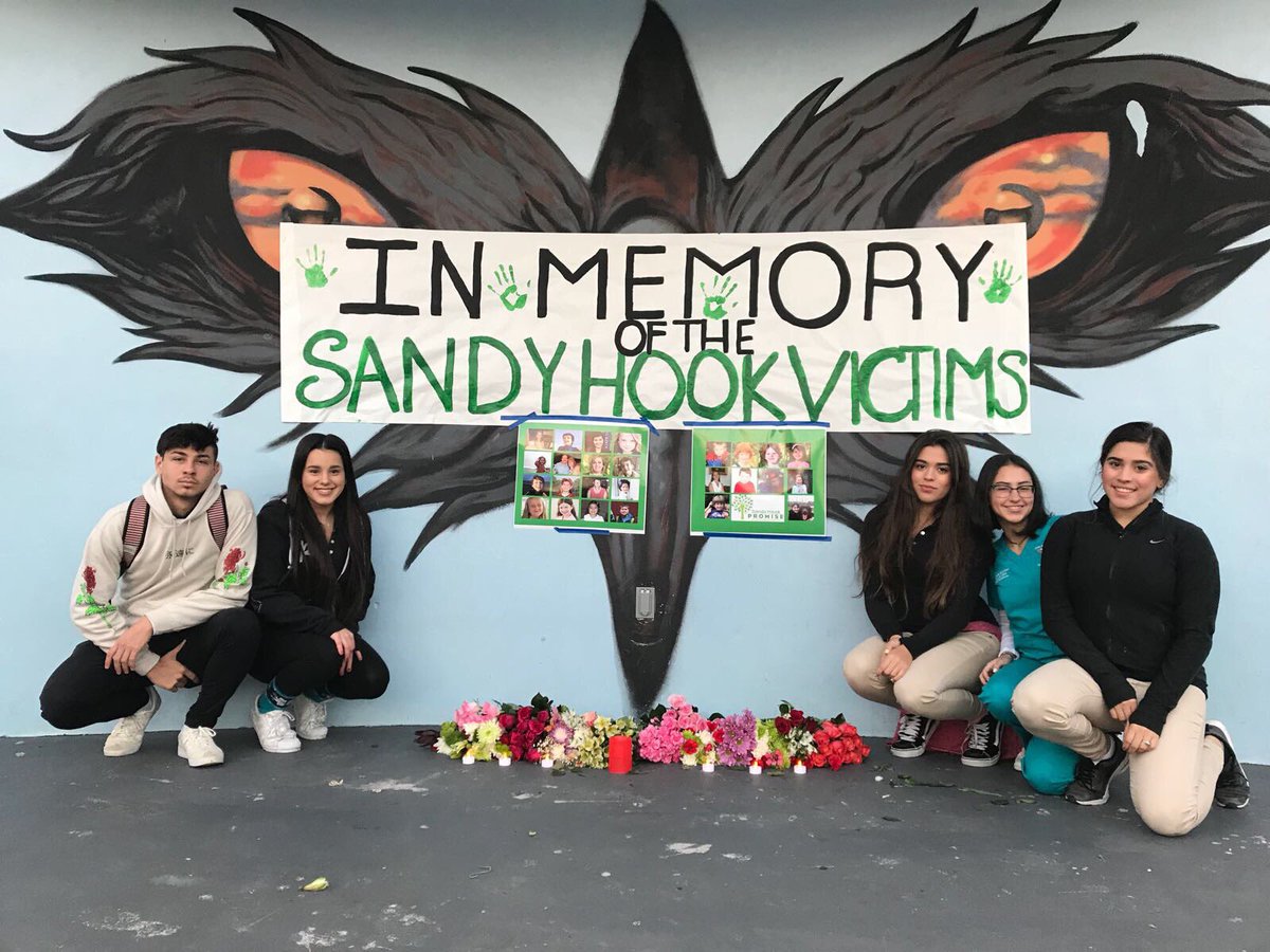 jaf_phs's tweet photo. Today marks 5 years since the horrible tragedy at Sandy Hook Elementary. We will be commemorating the victims here at Ferguson 💚🍃 @sandyhook https://t.co/T5htjuuTDt