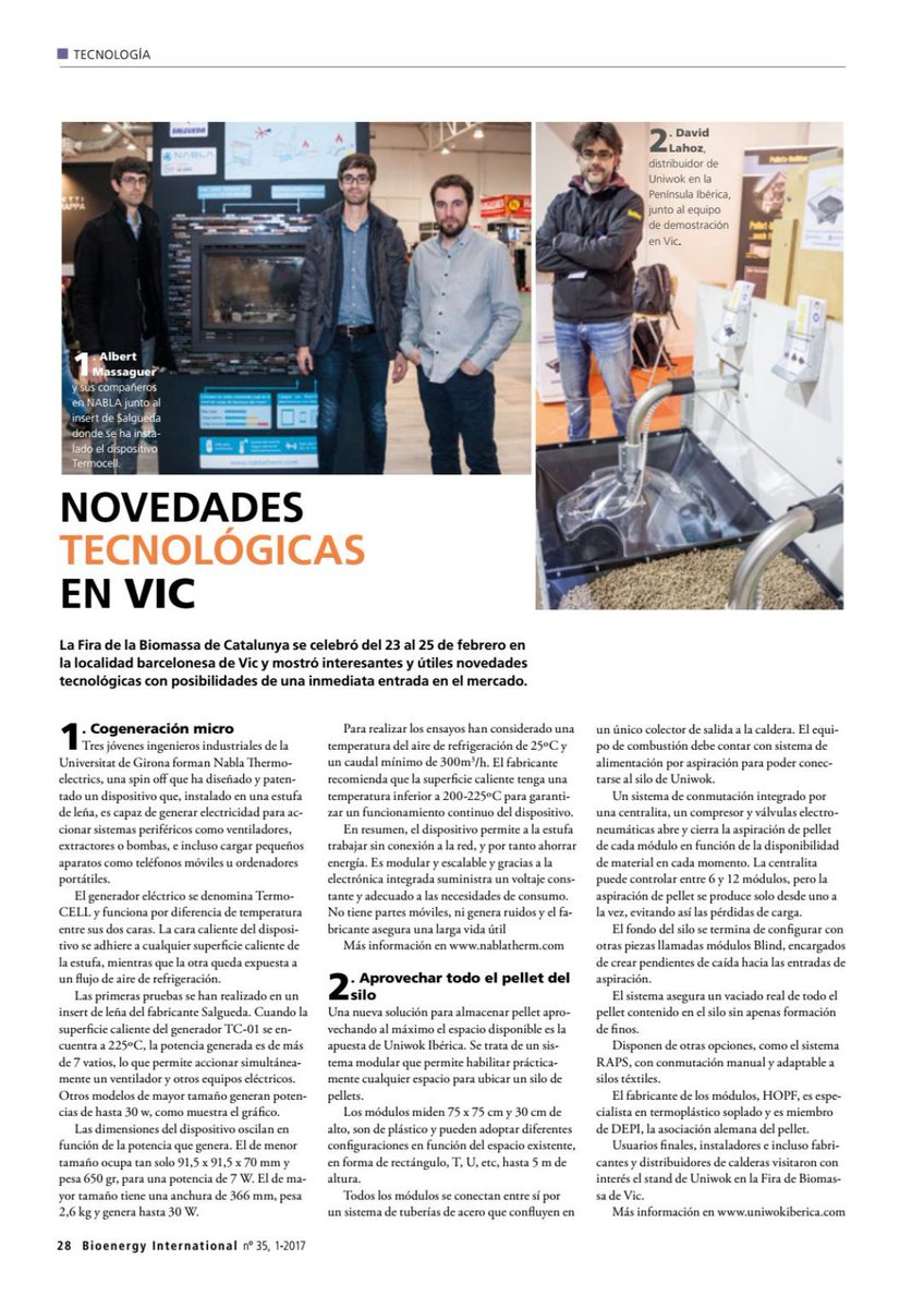 nablatherm's tweet photo. Este mes se cumple un año de la presentación del primer insertable de leña con microcogeneración. Estamos preparando más sorpresas para este próximo año! Mas info en https://t.co/Ih9G57XHjy Publicado en @Bioenergy_SPAIN #ideasmakingpoint @EnginyersFund https://t.co/AQfvp7BBsF