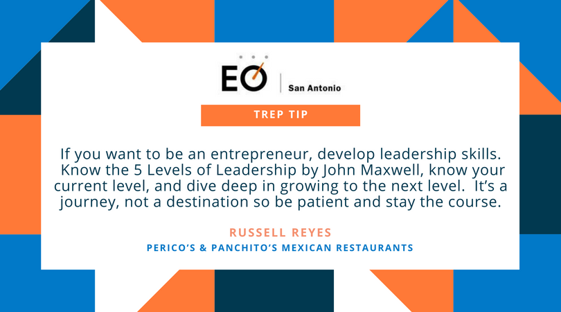 eosanantonio's tweet photo. Dive deep into your journey of #entrepreneurial growth! EOSA member, Russell Reyes, shares his tips for developing as a #leader. #TrepOn #TrepTip https://t.co/tjhFBlCN5f