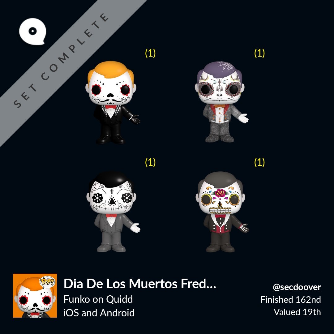 complexobserver's tweet photo. Took me forever, but was finally able to complete this set! "Dia De Los Muertos Freddy" #QuiddSet @quidd https://t.co/OUsWP92WXJ https://t.co/E6r671TPw8