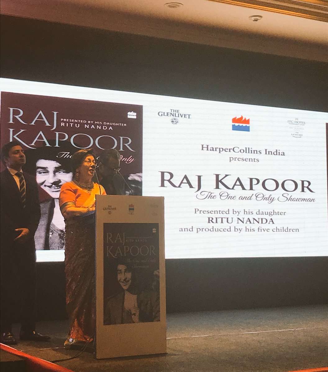 HarperCollinsIN's tweet photo. Ritu Nanda: Raj Kapoor lives on. I hope this book will keep his spirit alive and do justice to his contributions to cinema #RajKapoor #TheOneAndOnlyShowman https://t.co/m07cLyBSmK