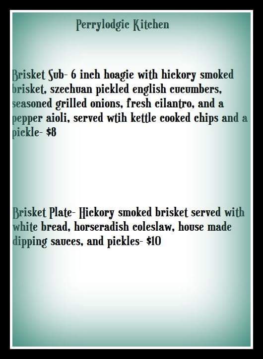 perrylodgic's tweet photo. Our menu this weekend! https://t.co/NPt8W4I1kI