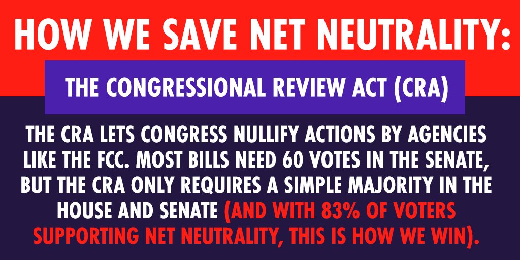 fightfortheftr's tweet photo. @JohnHendel @b_fung @margarethmcgill @dominicru @dellcam @AlexJamesFitz In just a few hours, the FCC will likely vote to kill #NetNeutrality rules. Once that happens, there is one thing we have to do: get Congress to use the CRA to stop the FCC order. 

Now more than ever—keep contacting Congress! Text "BATTLE" to 384-387 https://t.co/k6GLYK6gFu