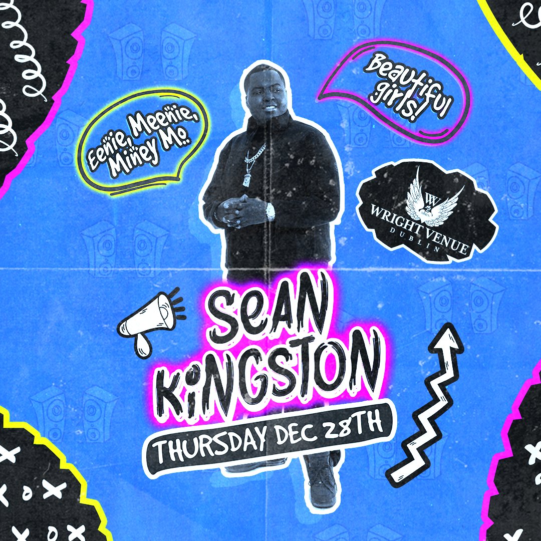 Less than 2 weeks to go until Sean Kingston and tickets are 60% SOLD OUT! Get yours quick: bit.ly/2zpbIyS