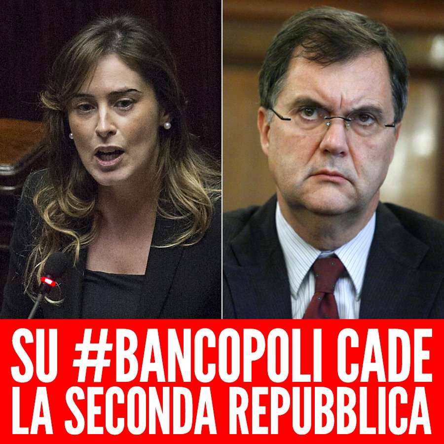 Mov5Stelle's tweet photo. Su #Bancopoli cade la seconda Repubblica https://t.co/rWDEUBqajk di @luigidimaio https://t.co/6Z67PmDN7F