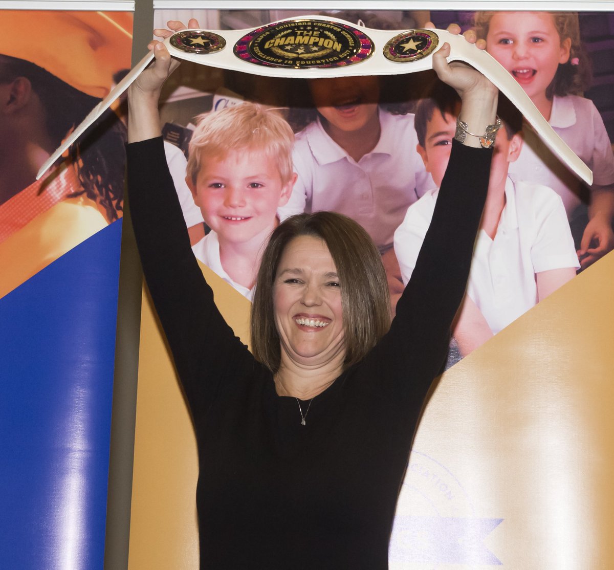 LAPCSTeam's tweet photo. Championship Excellence! We had a perfect time last night for #LAPCS10 Charter School Excellence Awards sponsored by @Transcend_Law! A special Excellence in Education Award went to @croemer for her ten years of service and @gm_carter for being an Education Champion. https://t.co/MKvMgQseYe