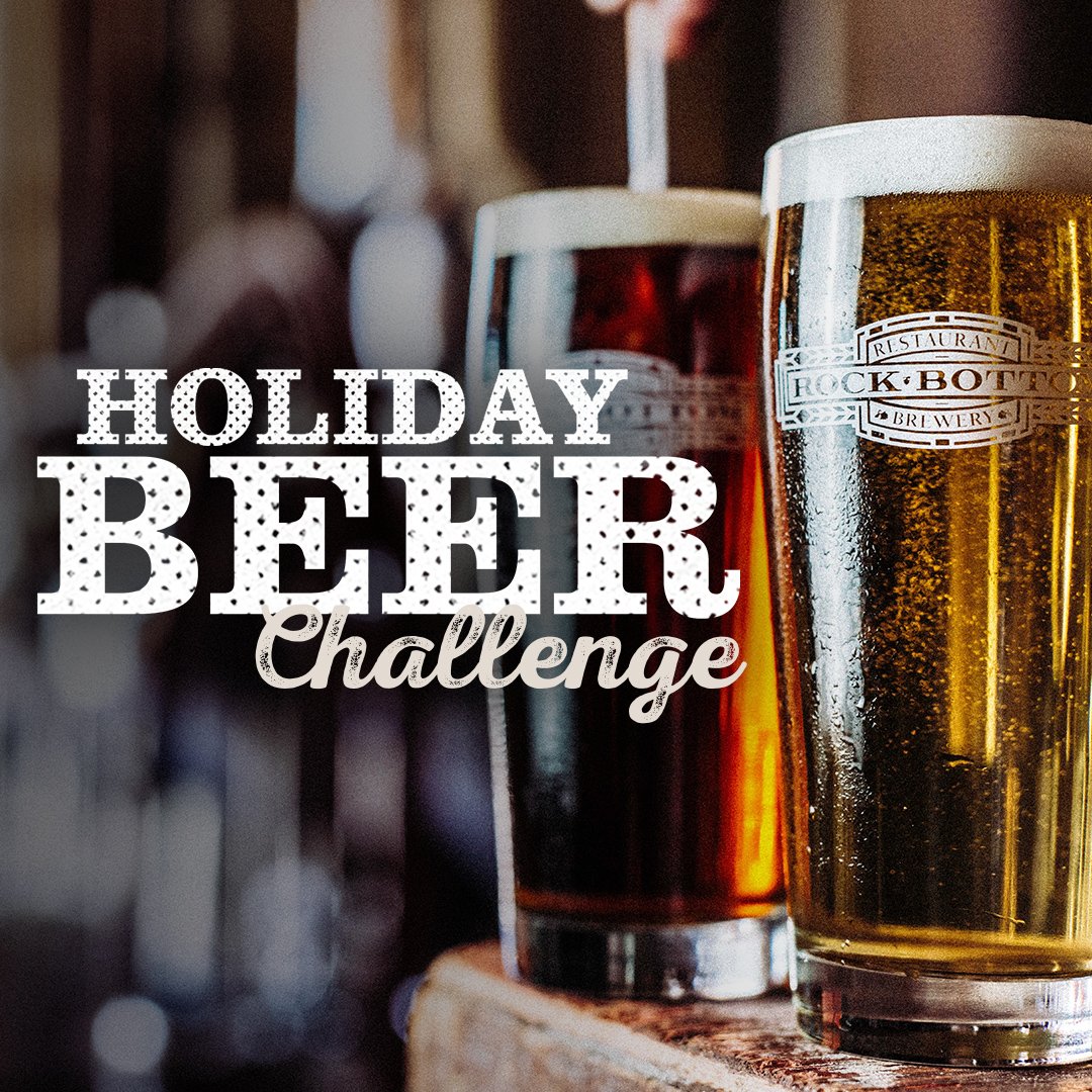 Get more cheer per beer! Win a special gift when you visit 3 times or drink 6 beers throughout the holidays! Sign up for Rock Rewards to enter challenge. (challenge varies on location) #happyholidays #morecheerperbeer #rockbottombrewery #tanktotable #drinklocal #craftbeer #craft