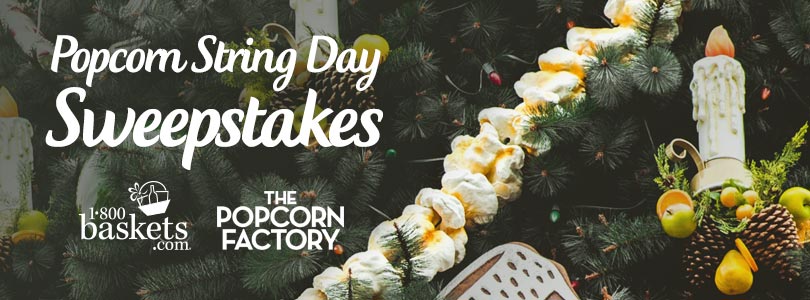 1800baskets's tweet photo. Happy #PopcornStringDay! Stay posted. @PopcornFactory and #1800Baskets will be announcing the winners in our Popcorn String Day Sweepstakes. Good luck today! https://t.co/Sn4TdOQOru