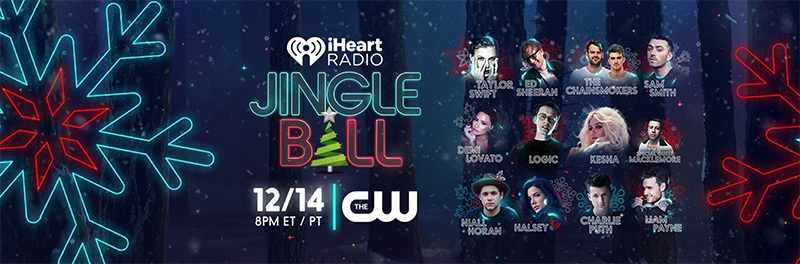 ElvisDuranShow's tweet photo. TURN ON YOUR TV! 🏃♀️🏃♂️
Our #iHeartJingleBall is on @TheCW 😍👉 RIGHT NOW 👈 and things are heatin' up 🔥🔥🔥 with #TaylorSwift #EdSheeran #Kesha #SmithSmith #TheChainsmokers #Halsey #NiallHoran #CamilaCabello #CharliePuth and more! https://t.co/nVLNngkK1v https://t.co/eb9tRQRcwn