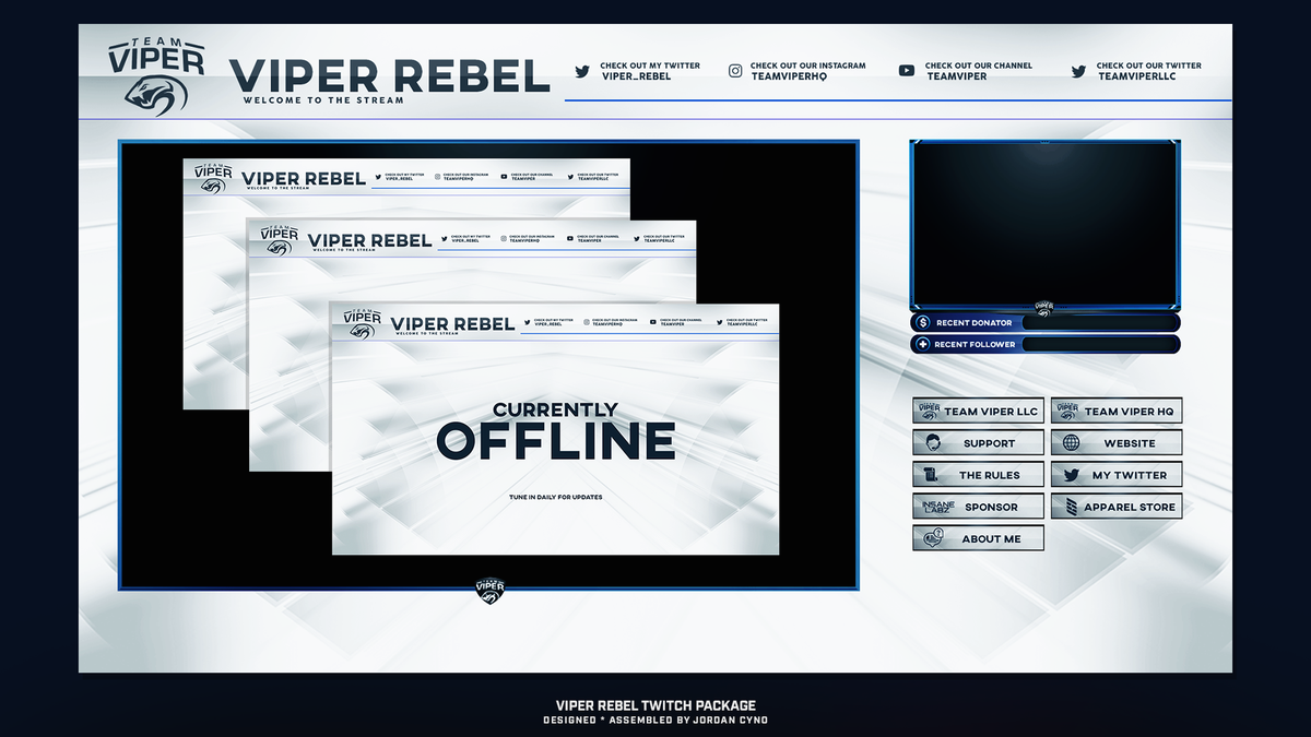 JordanCyno's tweet image. Stream Package for @Viper_Rebel Retweets appreciated!