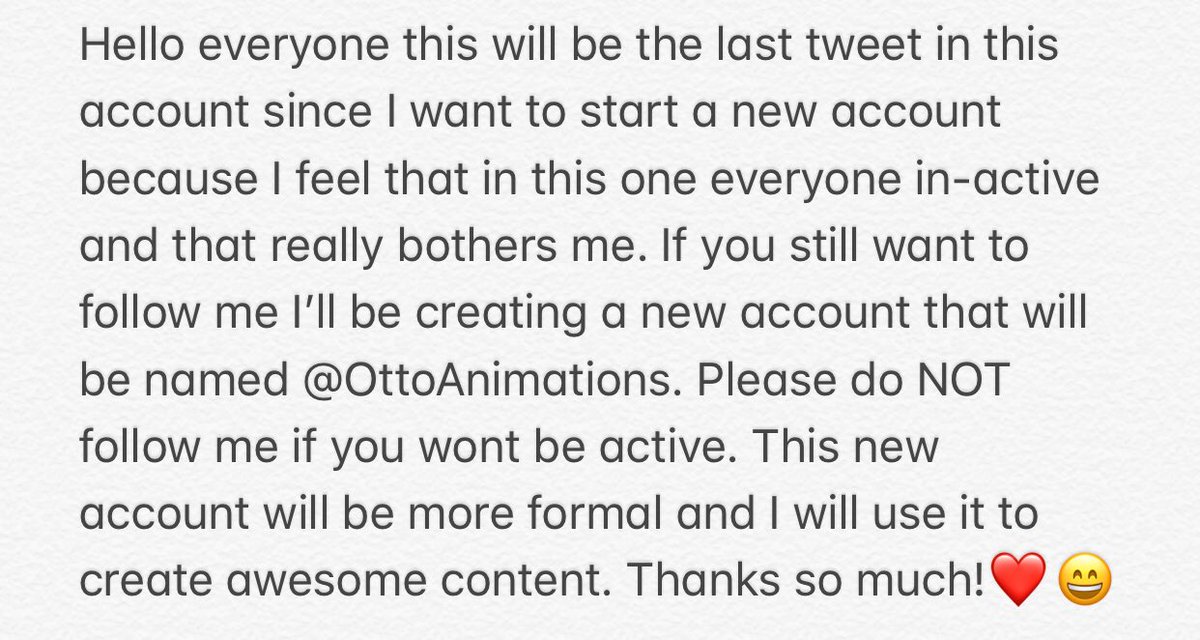 MisterMilioo's tweet photo. First read and then follow @OttoAnimations https://t.co/IAO7yvJA1Y
