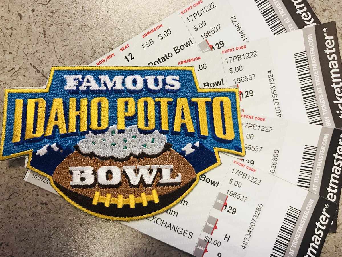 IDPotatoBowl's tweet photo. Let’s give more 4 tickets away and more. For every 100 retweets and follows we will add in addition 2 tickets.

Example
100 retweets = 2 tickets 
100 followers = 2 tickets
Total=8

Ready...set... Go! Good luck! 🥔🍀 https://t.co/8wOqmp9IsH
