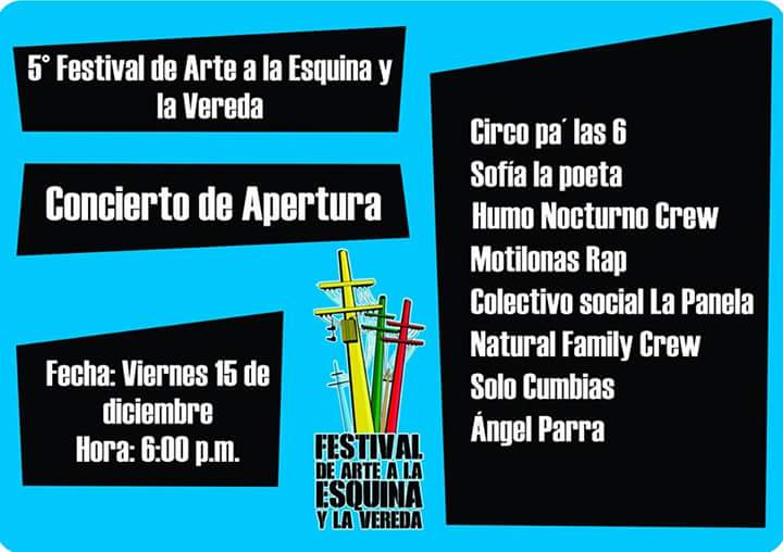 C_Pueblos's tweet photo. #FestivalDeArte #ArteParaLaPaz #ArtePorElAgua ||
Programación 5° Festival de Arte a la Esquina y la Vereda, llega a parques, barrios y universidades de Bucaramanga con diversas muestras del arte y la cultura de nuestro país.
https://t.co/72hwyc0hYL https://t.co/E2iAwTCxS9