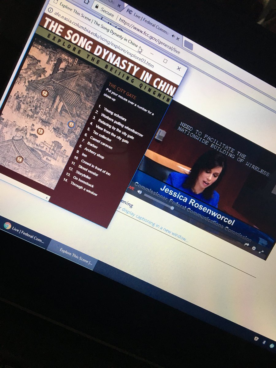 toriiwoodd's tweet photo. lol in history class watching the FCC live #SaveNetNeutality https://t.co/mokRKEUpCU