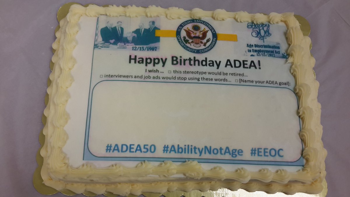 EEOC_Denver's tweet photo. Getting ready for the #eeoc Denver #ADEA50 celebration! #AbilityNotAge https://t.co/oSSVDHCMHs