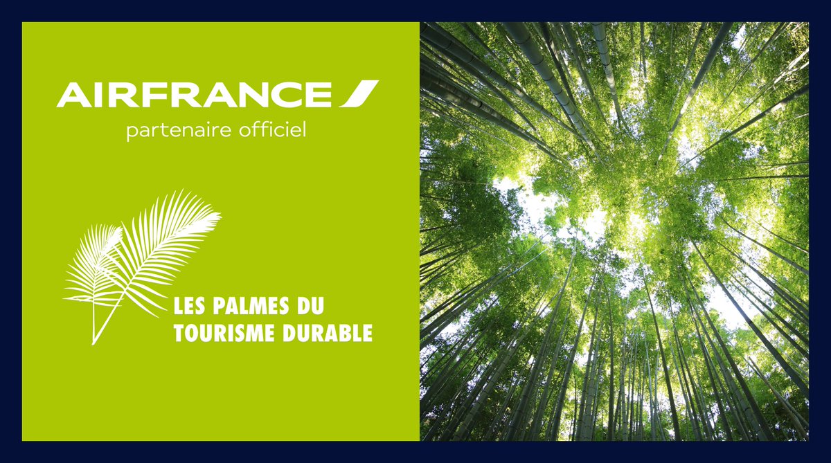 AFnewsroom's tweet photo. Très fiers d'avoir parrainé les #PalmesTD2017 et BRAVO aux lauréats! 👏
Le #TourismeDurable, un atout majeur pour faire du voyage un levier de développement https://t.co/UoV3926XzG https://t.co/RPVPBnyIeA