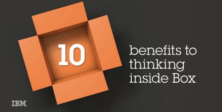 HCLDigital's tweet photo. Think inside the @BoxHQ! Learn our Top 10 benefits on how #collaboration is crucial to today’s workforce: https://t.co/9jeWsM0kLW #IBMandBox https://t.co/GppSh8mHrP
