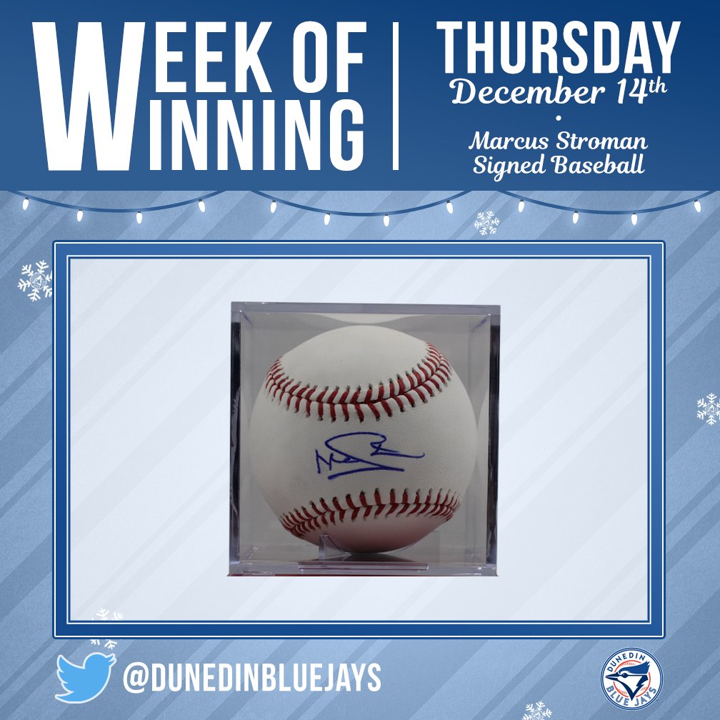 DunedinBlueJays's tweet photo. Week of Winning: Day 4! Want to take home this baseball signed by @MStrooo6? Give us a follow and retweet this post to be entered to win! https://t.co/8k5pZl83RW
