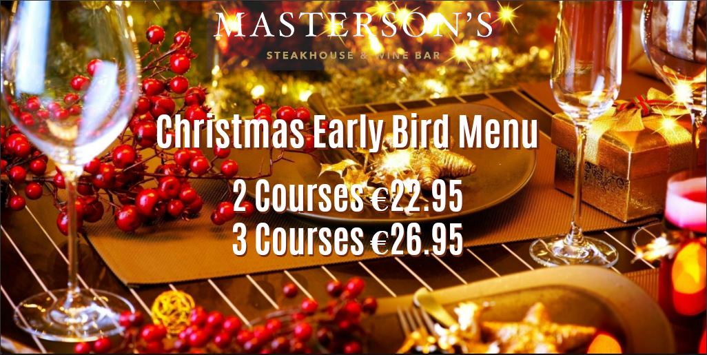 MastersonSwords's tweet photo. Craving Christmas dinner &amp; can't wait 'til the 25th? Why not try our limited edition Christmas 'Early Bird' Menu? With festive favourites like Roast Turkey &amp; Ham, and Traditional Christmas Pudding it's sure to satisfy your seasonal salivations.
https://t.co/6asfuPRJbA
#earlybird https://t.co/B0qycpTcPD