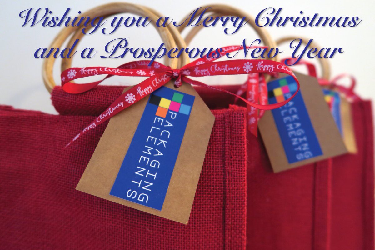 packelements's tweet image. Merry Christmas and a Prosperous New Year to all the #Packaging community