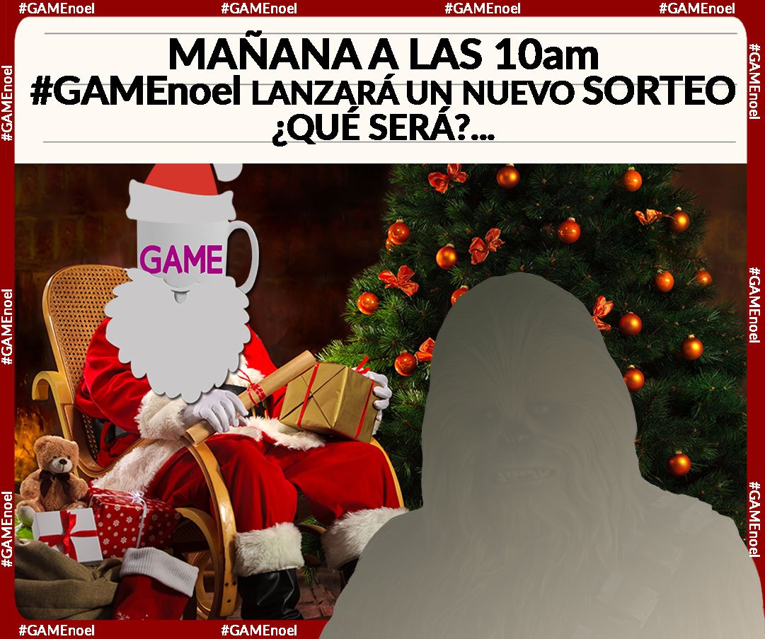 VideojuegosGAME's tweet photo. Nos OLEMOS que mañana a las 10am #GAMEnoel va a venir cargado de ENERGÍA...

CHEW adivinas lo que sorteamos ma��ana ¡es que eres de otra galaxia!

https://t.co/OQgWePc07Q https://t.co/ET5sw4nBRC