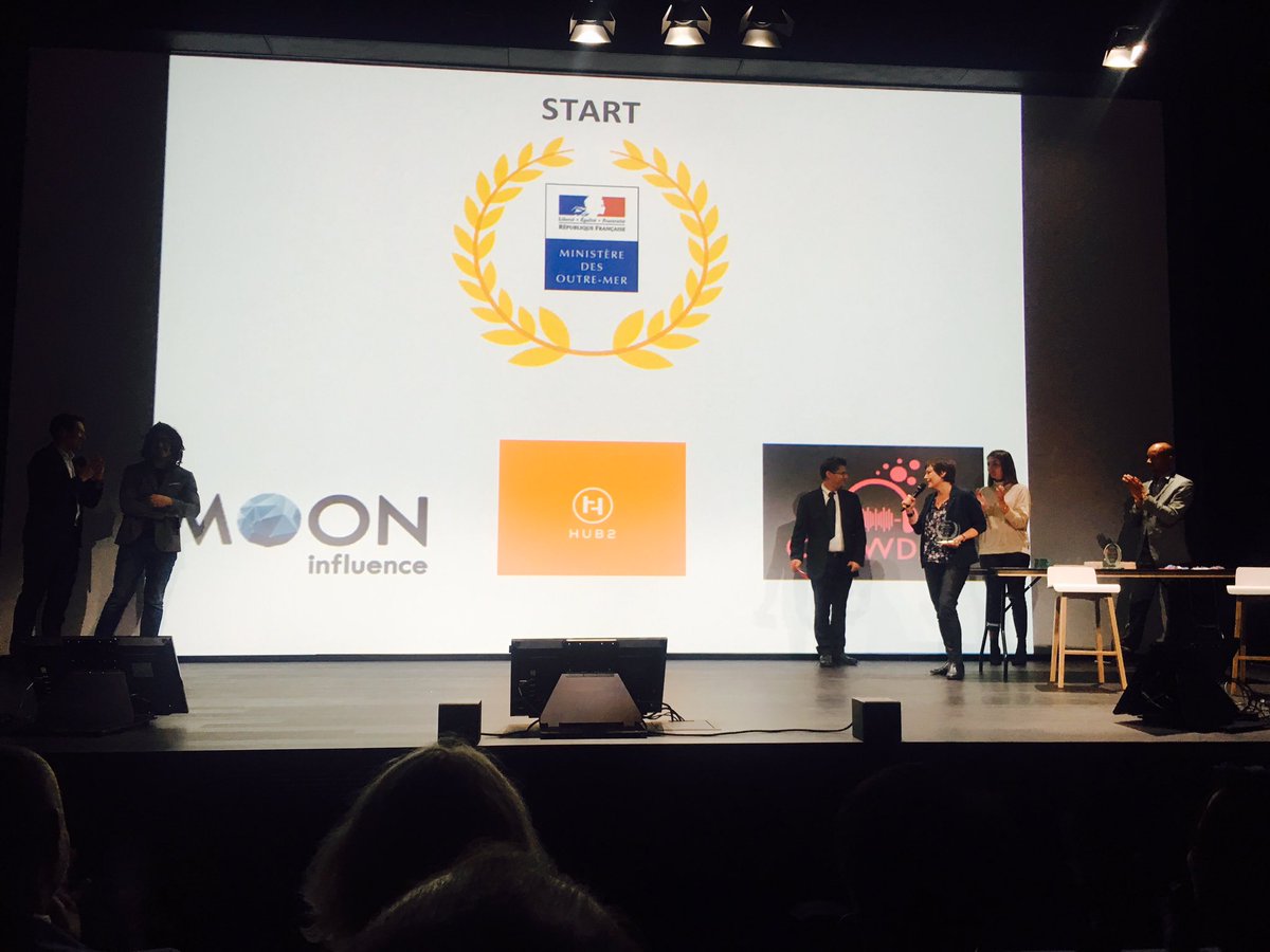 #InnovationOutremer @crowdaa_music remporte le prix Start remis par <a href="/ARDIINEXA/">NEXA</a> et @loutremer
