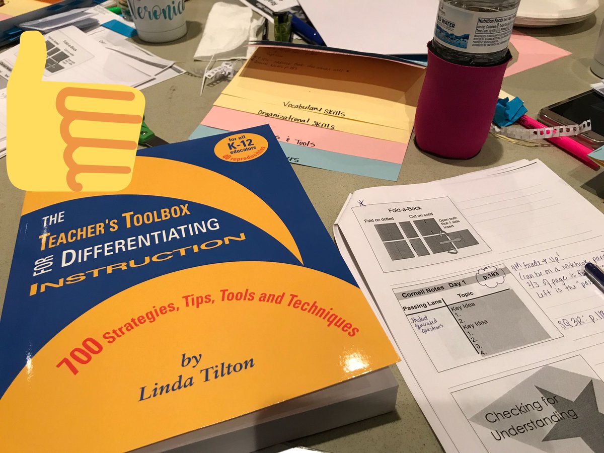 Enjoying an awesome workshop with Linda Tilton on “Practical Strategies for Differentiating Instruction”!