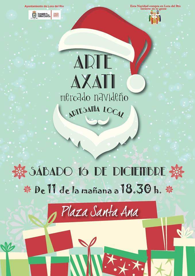 aytoloradelrio's tweet photo. Listado de comercios que van a participar el sábado 16 de dic. en el mercado navideño 'Arte Axati', que tendrá lugar de 11.00 a 18.30 h en la Plaza de Santa Ana #compraenlora @turismolorario @Luisa_Cava https://t.co/efAmEECDYX https://t.co/USmBr9IDhm