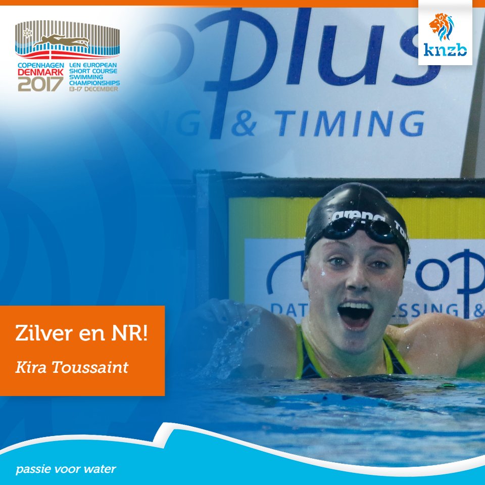 Daar is de eerste medaille voor 🇳🇱! .<a href="/kiratoussaint/">Kira Toussaint</a> wint zilver in een prachtig nationaal record! 🎉

#EKkb17
