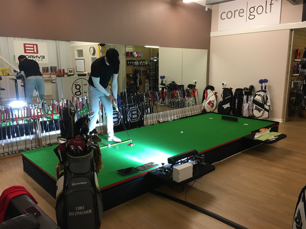 Luke__Fitz's tweet photo. Great afternoon with the guys @CoreGolfUK working on the flat stick, few changes to be made before I go back #coregolf #putter https://t.co/kWqRxOQjF1