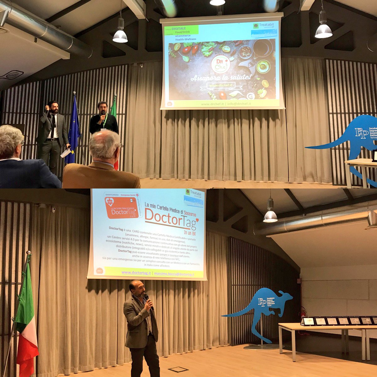 treatabit's tweet image. #FestaI3P2017 
Si presentano le nuove aziende #treatabit 🙌🏼 @BiancorossoDsgn @deadpixelsprod @doctor_tag e #drchef @FoodChainIT e #technos