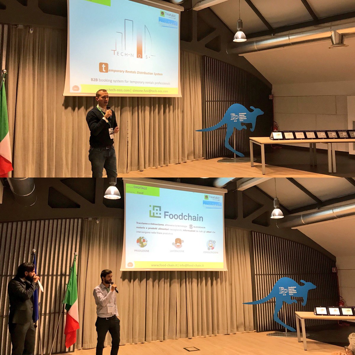 treatabit's tweet image. #FestaI3P2017 
Si presentano le nuove aziende #treatabit 🙌🏼 @BiancorossoDsgn @deadpixelsprod @doctor_tag e #drchef @FoodChainIT e #technos