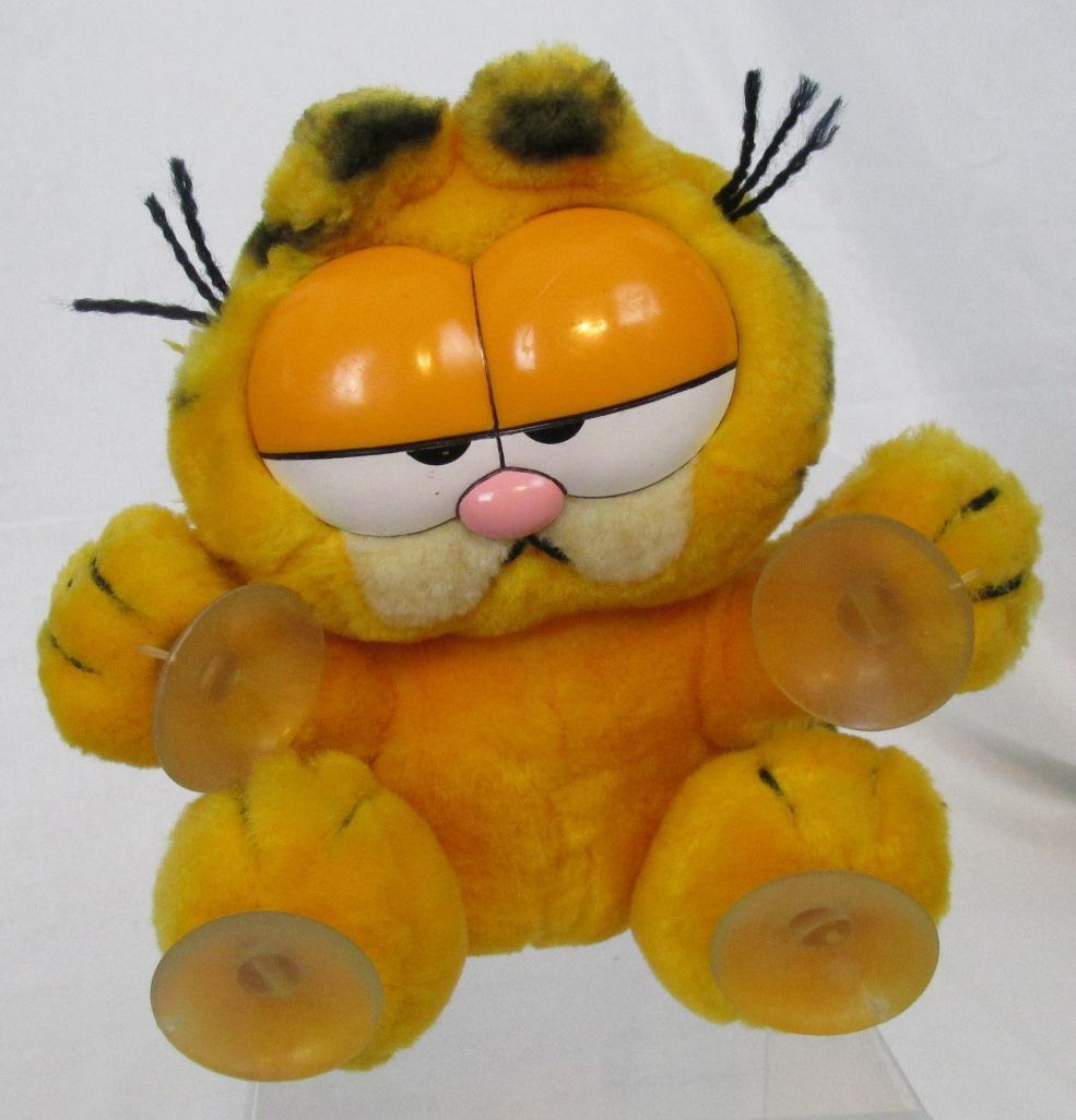 garfield car window plush
