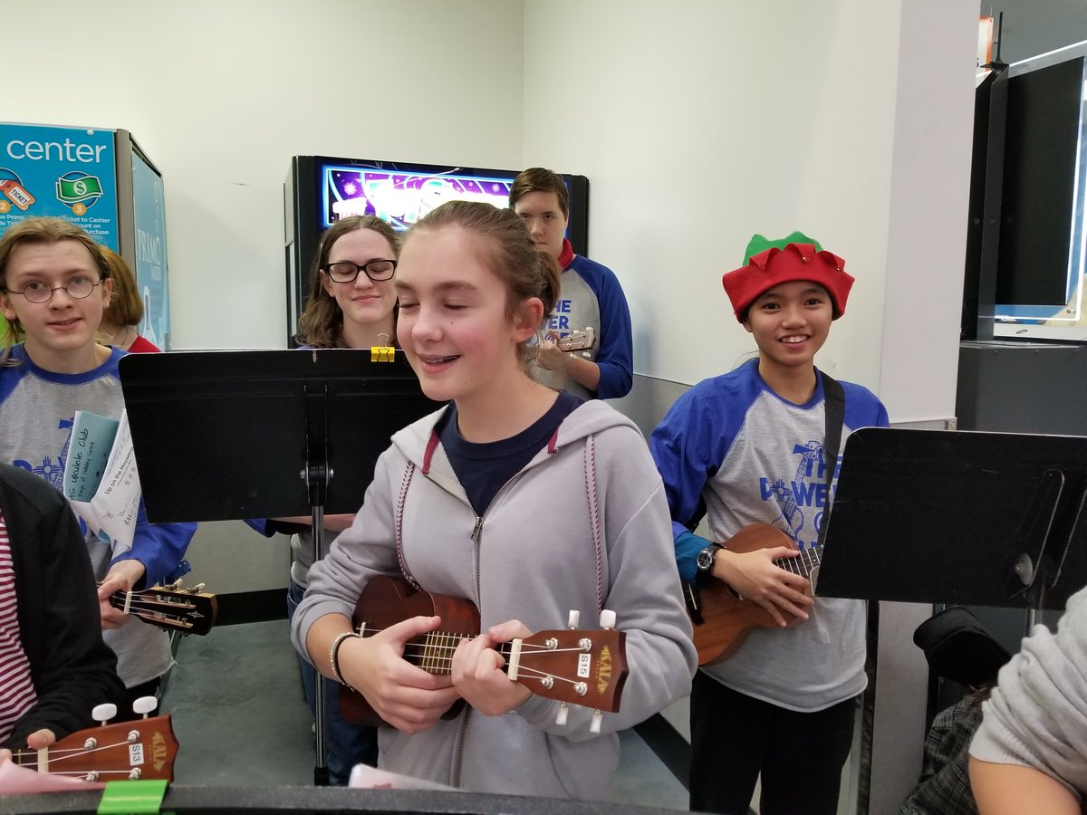 LSWUkulele's tweet photo. LSW and SLMS Ukulele Holiday Caroling at Walmart in Lee's Summit! https://t.co/HbGVkSvTHa