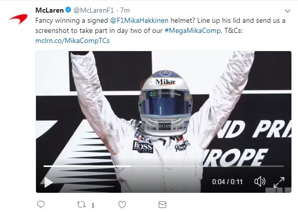 F1PaddockPass's tweet photo. @McLarenF1 @F1MikaHakkinen Boom! First attempt @McLarenF1 and @F1MikaHakkinen! Skills!

#F1PP #MegaMikaComp https://t.co/ONk0UQaQjr