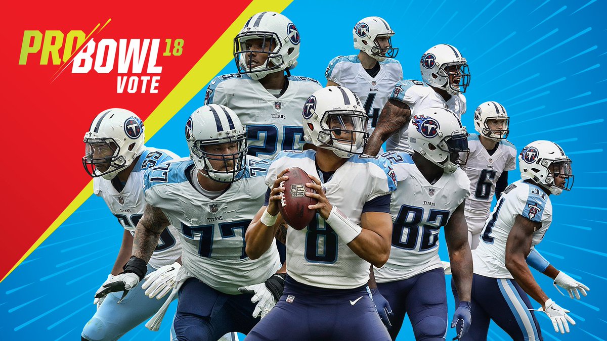Titans's tweet photo. Last day to #ProBowlVote on Twitter! Retweets count as votes. ✅

#ProBowlVote + @brettkern6
#ProBowlVote + @TaylorLewan77
#ProBowlVote + @WoodDro52
#ProBowlVote + @delaniewalker82
#ProBowlVote + @KB31_Era 
#ProBowlVote + @ryansuccop
#ProBowlVote + @AdoreeKnows https://t.co/vVEXEUoY0o