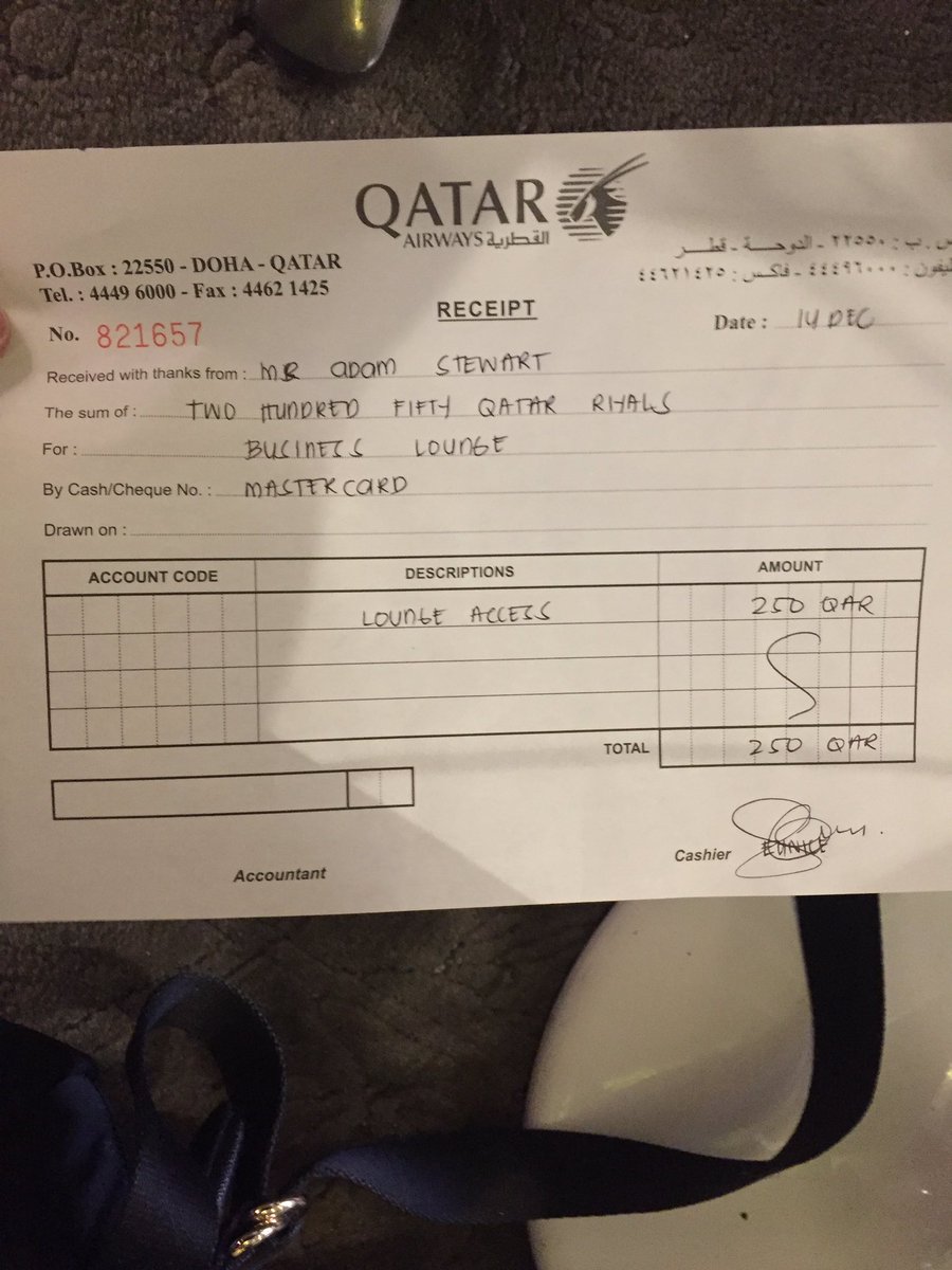 adster1's tweet photo. @qrsupport 3.5hr delay on flight on a planned 22hr flight LHR-MEL. Then they would not let me in the lounge - want compensation! https://t.co/d2UUWyCf3P