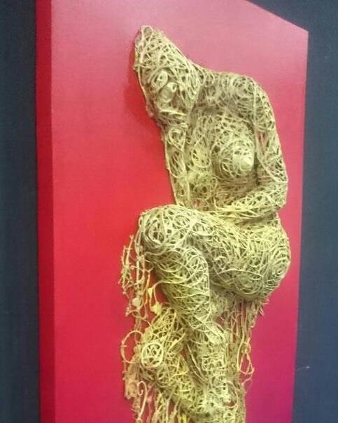 On display at #TheFineArts: Her love story by Dare Adenuga. #StanbicIBTC