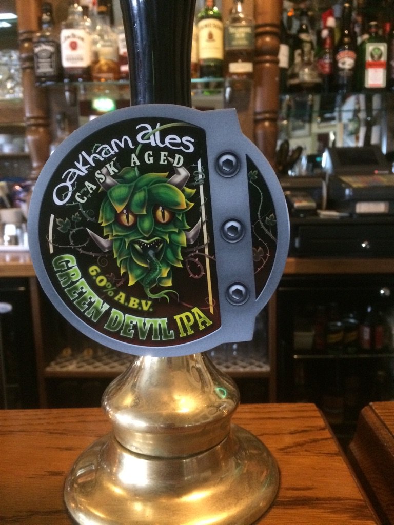 Oakham Green Devil makes a welcome return this week. Double hopped Citra aged in the cask for 6 months. This is a monumental pint and everyone should try it at least once. Packs a 6% ABV punch. Giving it away at £3.60.
