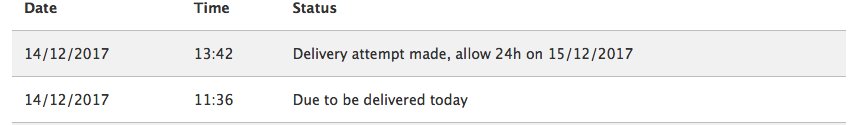 katiejwebber's tweet photo. @ACHICALiving #hermesUK Delivery attempt made? No way. I have been in all day and received other online orders. Don't mind errors. Hate lying. Can't contact either company by phone and hermes by any means. Would one of you please update. https://t.co/aHXbd5QxSl
