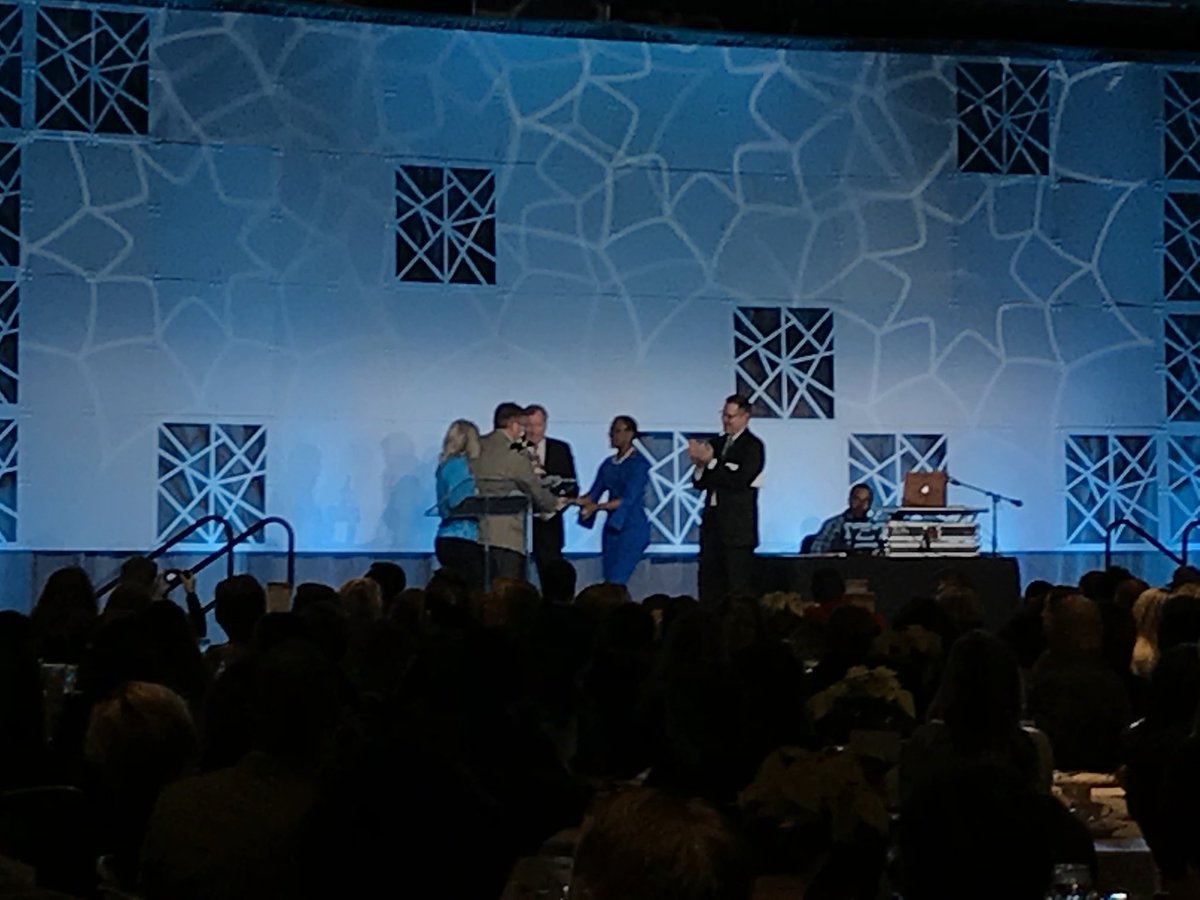 NSGASportingGds's tweet photo. You may remember when NSGA stepped up to the plate this summer and won the association community diaper drive, today Matt Carlson accepted the Grace Cup for the win and challenged the community to do even more this year! #vangiving https://t.co/E6eG0XMPPQ