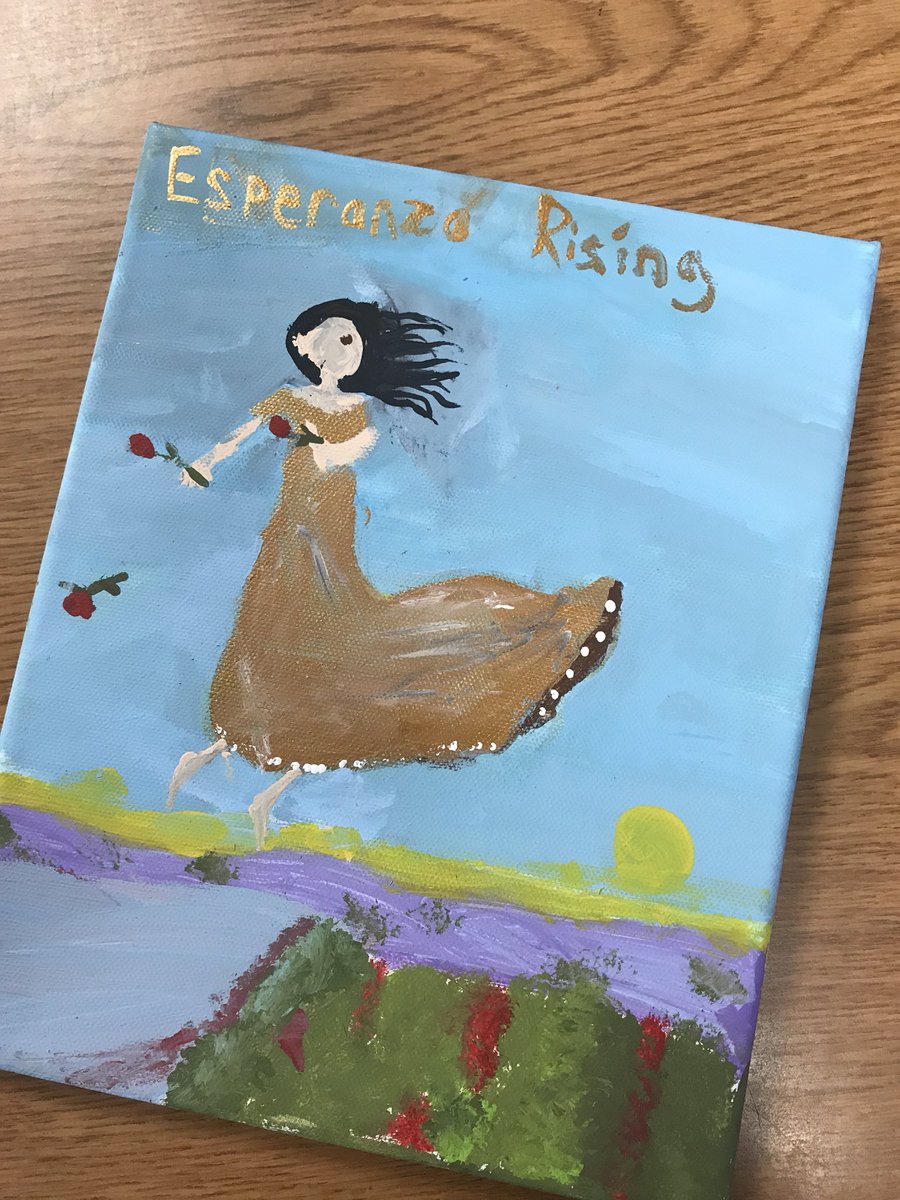 heidiharris515's tweet photo. We proudly added “Esperanza Rising” to our read aloud wall today! We loved this story! #uvlearn #weheartreadalouds #5thgrade #selfdirectedart https://t.co/KzNBkdql0a