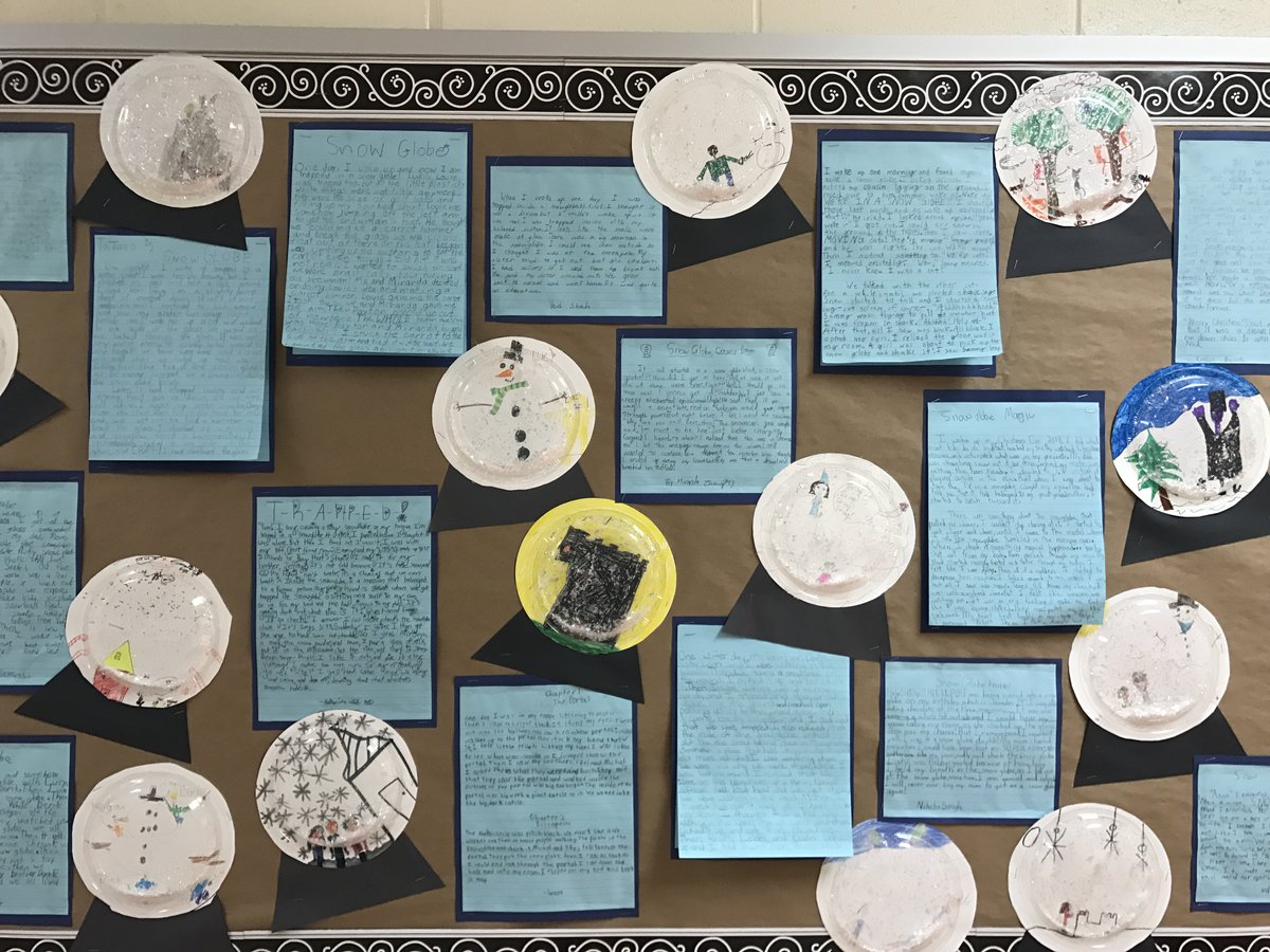 ChristanMartin5's tweet photo. WPES #CBG3rd graders are speaking my language! Ready for snow! "Stuck in a snow globe" stories and snowflake engineering challenge! @ccps_gifted @WPESPrincipal https://t.co/OnWMtIXHim