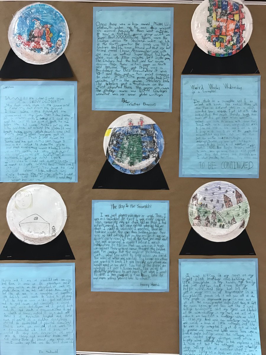 ChristanMartin5's tweet photo. WPES #CBG3rd graders are speaking my language! Ready for snow! "Stuck in a snow globe" stories and snowflake engineering challenge! @ccps_gifted @WPESPrincipal https://t.co/OnWMtIXHim